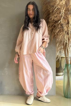 Laurie Cushion Cotton Blouse Setting Plaster /12=